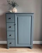 Olijfgroene kast - stijlvol en praktisch, Ophalen, Landelijk/chique, 100 tot 150 cm, Onbekend