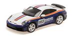 Minichamps 1:18 Porsche 992 Dakar White/Blue, Hobby en Vrije tijd, Modelauto's | 1:18, Ophalen of Verzenden, Nieuw, Auto, MiniChamps