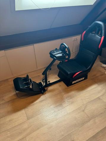 Racestoel + stuur en pedalen voor PlayStation 