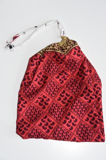 Stoffen bohemian tas uit India handgemaakt tribal rood beschikbaar voor biedingen