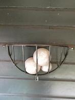 Laatste!  Zwart Metalen ruif wandrek voor bloempot decorati, Tuin en Terras, Tuinwanddecoratie, Ophalen of Verzenden, Zo goed als nieuw