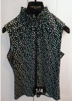 Als nieuw mooie groene top met print adrianna papell, Maat 38/40 (M), Ophalen of Verzenden, Zo goed als nieuw, Groen