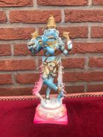 kleurrijk bronzen Krishna beeld, Ophalen of Verzenden