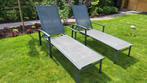 2 verstelbare ligbedden, Tuin en Terras, Ophalen, Zo goed als nieuw, Aluminium, Verstelbaar