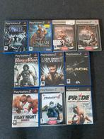 Playstation 2 slim. Incl 10 games, Spelcomputers en Games, Ophalen of Verzenden, Gebruikt, Zwart, Met 1 controller