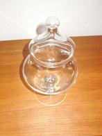 Glazen bonbonschaaltje op voet, Ophalen, Schaal, Rond, Glas