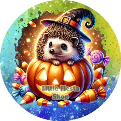 LF4648 icing frosting halloween egel 20cm eetbare taart top, Hobby en Vrije tijd, Taarten en Cupcakes maken, Nieuw, Versiering