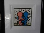 Reproductie naar Keith Haring Best Buddies 1987 14,7x14,7 cm, Ophalen of Verzenden