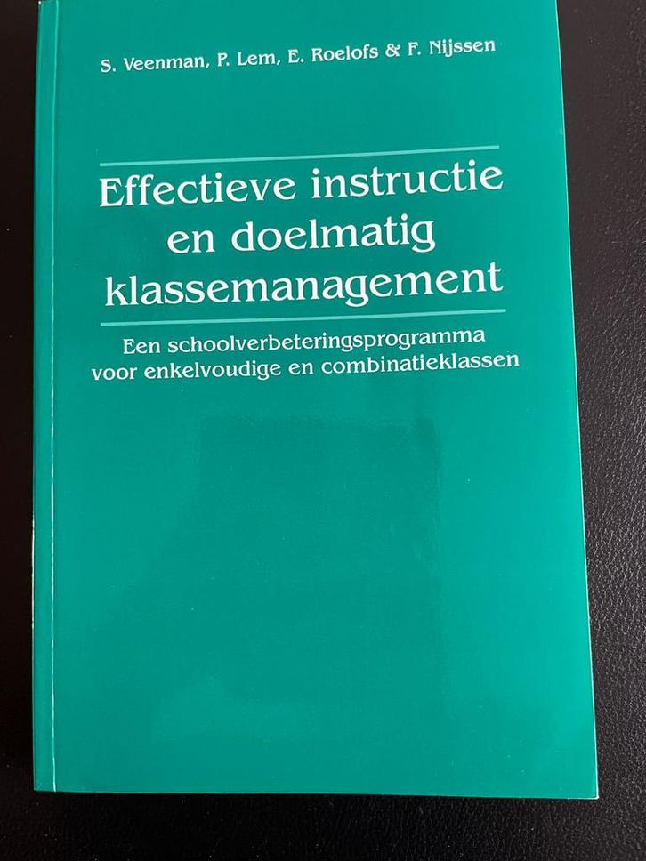 PABO - Effectieve instructie en doelmatig klassenmanagement, Boeken, Studieboeken en Cursussen, Zo goed als nieuw, HBO, Ophalen of Verzenden