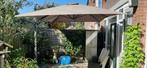 Zweef parasol met granieten voet, Tuin en Terras, Parasols, Ophalen, Gebruikt, Zweefparasol, 3 tot 4 meter