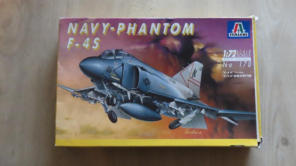 F-4S Navy Phantom II Italeri 1/72, 1:72 tot 1:144, Italeri, Nieuw, Ophalen of Verzenden