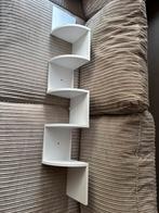 Witte wandplanken hoek plankjes boekenkast VidaXL, Ophalen, Zo goed als nieuw