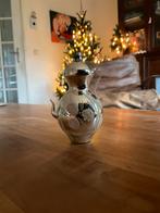 Oude  zilverkleurige glazen Kersthanger Koffiekan, Ophalen of Verzenden, Gebruikt