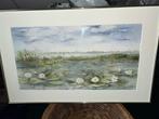 Waterlelies in de polder, Antiek en Kunst, Kunst | Schilderijen | Klassiek, Ophalen