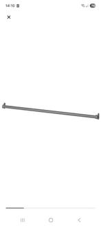 2 Ikea komplement roedes donkergrijs pax kast, Ophalen, Nieuw, 50 tot 100 cm, Minder dan 100 cm