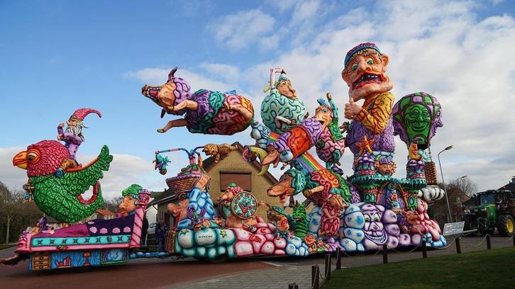 Complete Carnavalswagen Thema: DromenLand, Hobby en Vrije tijd, Feestartikelen, Zo goed als nieuw, Overige typen, Carnaval, Ophalen