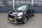 FIAT 500L 0.9 Turbo TwinAir 105pk Trekking, Auto's, Fiat, Navigatiesysteem, Gebruikt, Leder en Stof, Zwart