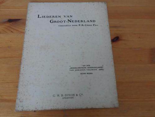 Liederen van groot nederland coers / valerius, Muziek en Instrumenten, Bladmuziek, Gebruikt, Thema, Populair, Piano, Zang, Ophalen of Verzenden