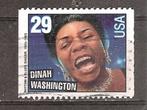 USA, Muziek, Dinah Washington, 1993., Verzenden, Noord-Amerika, Gestempeld