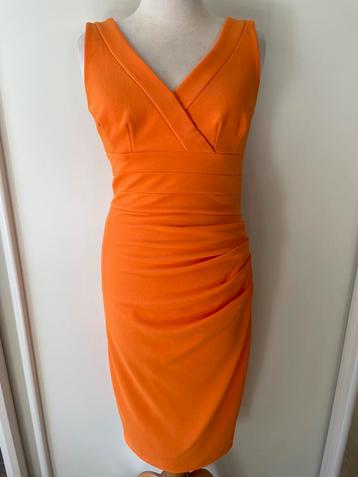 Diva Catwalk oranje jurk maat M (valt als S/M) beschikbaar voor biedingen