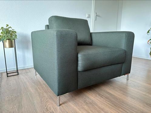 Grote groene Fauteuil, Huis en Inrichting, Banken | Sofa's en Chaises Longues, Zo goed als nieuw, Eenpersoons, Minder dan 150 cm