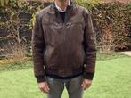 Bruine Leren Heren Jas, Kleding | Heren, Ophalen, Gedragen, Maat 56/58 (XL), Bruin