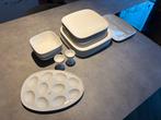 Wit Serviesset, Huis en Inrichting, Keuken | Servies, Ophalen, Overige materialen, Gebruikt, Effen