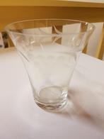 Gegraveerd waterglas 9,5 x 8 cm, Antiek en Kunst, Antiek | Glas en Kristal, Ophalen of Verzenden