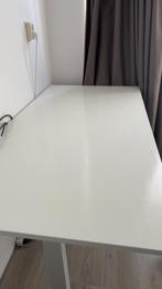 Bureau zit/sta wit 160x80cm, Huis en Inrichting, Bureaus, Ophalen, Zo goed als nieuw