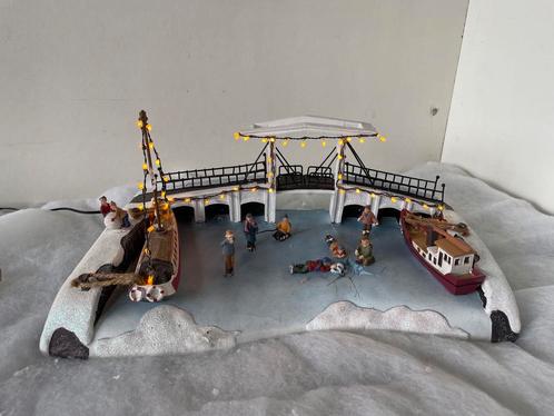 Kerst decoratie, ophaalbrug met verlichting, Diversen, Kerst, Gebruikt, Ophalen