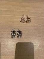 oorbellen 2025 leuk voor kerst oudjaar nieuwjaar oud&nieuw, Overige materialen, Hangers, Nieuw, Ophalen of Verzenden