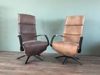 Twee nette bruine relax fauteuils / relax stoelen modern, Huis en Inrichting, Fauteuils, Ophalen, Nvt, Nvt, Nvt