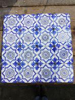 Set van 16 tegels prachtig kobaltblauw decor 13x13cm, Antiek en Kunst, Antiek | Wandborden en Tegels, Ophalen of Verzenden