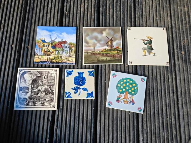 Diverse Tegeltjes in 1 Koop waaronder Westraven Keramiek, Antiek en Kunst, Antiek | Wandborden en Tegels, Ophalen