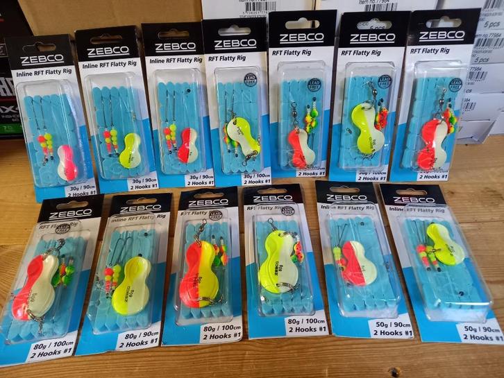 Zebco Flatty Rigs (Platvis onderlijnen met lepels!) Nieuw, Watersport en Boten, Hengelsport | Zeevissen, Nieuw, Overige typen