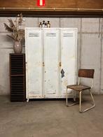 Stalen vintage locker garderobekast, Ophalen, Gebruikt