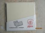 NIEUW dubbel KAARTEN papier ENVELOP vanille PIPOOS vierkant, Ophalen of Verzenden, Nieuw, Overige thema's, Blanco kaart of Basiskaart