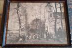 Jachttafereel met kerkgangers. Ca 1875/1900. Duitsland?, Ophalen, Gebruikt