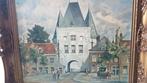 Schilderij van een poort in Kampen., Ophalen of Verzenden