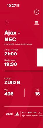 Ajax-NEC, Losse kaart, Eén persoon, Februari