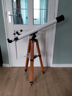 Telescoop met houten driepoot, Ophalen, Minder dan 80 mm, Lenzentelescoop (refractor)