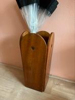 Vintage mid century teak houten paraplubak jaren ‘60, Huis en Inrichting, Woonaccessoires | Paraplubakken, Gebruikt, Ophalen of Verzenden