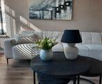 Kruiklamp zwarte kap, Huis en Inrichting, Lampen | Tafellampen, Ophalen of Verzenden, Zo goed als nieuw, Minder dan 50 cm