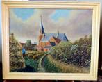 Adriaan Jongepier Dorpsgezicht Gapinge 1961,olieverf , zie, Verzenden