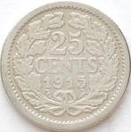XntriQ-Coins - zilveren 25 Cent 1915 Wilhelmina, Postzegels en Munten, Munten | Nederland, Zilver, 25 cent, Ophalen of Verzenden