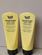 Leif Desert Lime Vanilla Orange Body Lotion 2x75ml, Ophalen of Verzenden, Nieuw, Bodylotion, Crème of Olie