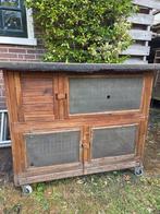 Konijnenhok 2 verdiepingen, Dieren en Toebehoren, Knaagdieren en Konijnen | Hokken en Kooien, Ophalen, 90 cm of meer, Hok, 110 cm of meer