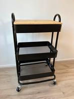 Roltafel voor diverse doeleinden, Huis en Inrichting, Minder dan 50 cm, Zwart, Ophalen of Verzenden, Zo goed als nieuw