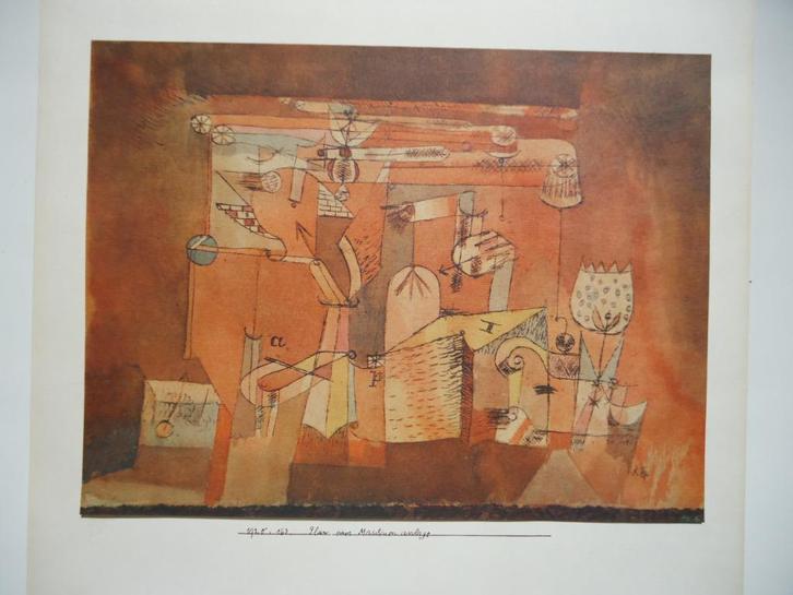 '64 Maschinenanlage PAUL KLEE lithografie Jacomet Berggruen, Antiek en Kunst, Kunst | Litho's en Zeefdrukken, Ophalen of Verzenden