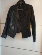 Leder jasje, Ophalen of Verzenden, Zo goed als nieuw, Maat 38/40 (M), Zwart
